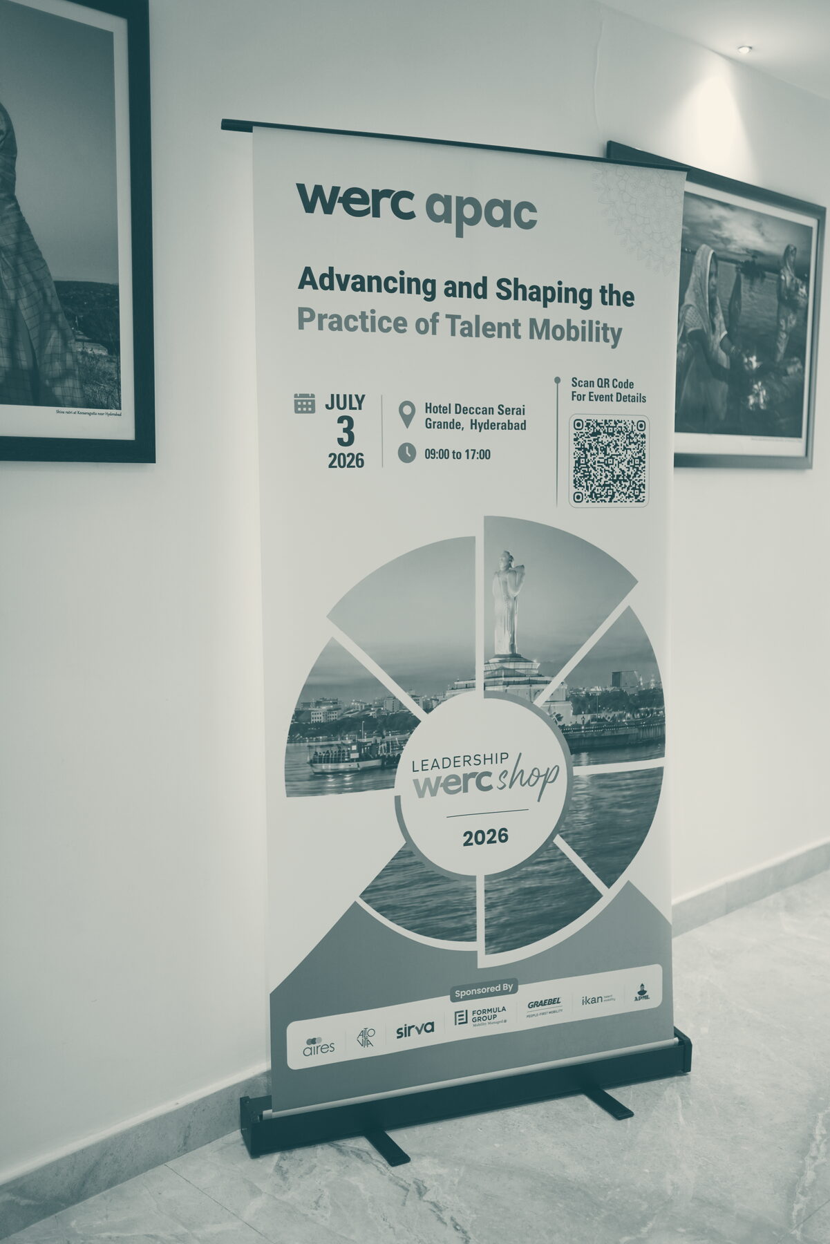 The WERC APAC Leadership WERCshop banner at the venue entrance